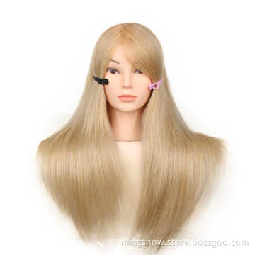cosmetology 100% human hair mannequin dummy doll head african training head